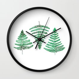 Fiordland Forest Ferns Wall Clock