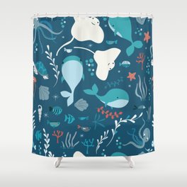 Sea Animals Shower Curtains For Any, Sea Animal Shower Curtains