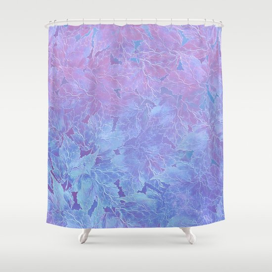 Frozen Leaves 3 Shower Curtain
