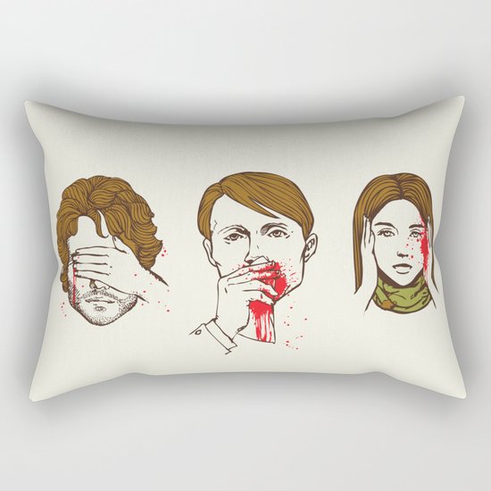 No Evil Hannibal Rectangular Pillow