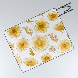 Yellow roses67 6 Picnic Blanket