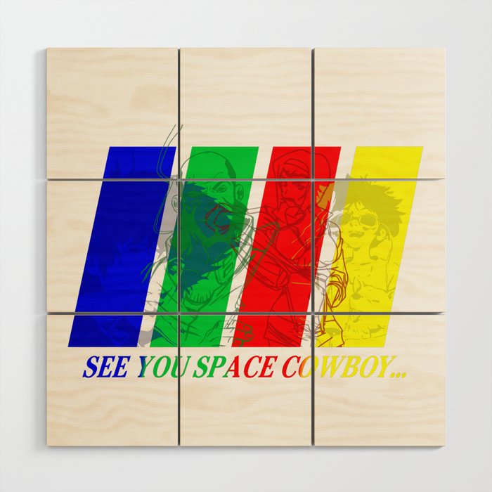 See You Space Cowboy Wood Wall Art