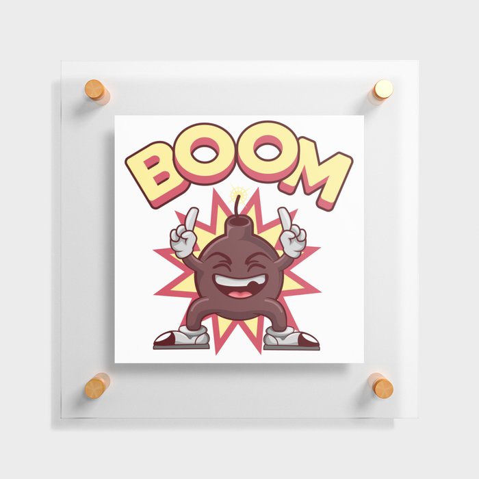 Time for a Little Boom Floating Acrylic Print