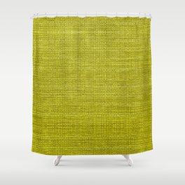 Heritage - Hand Woven Cloth Green Shower Curtain