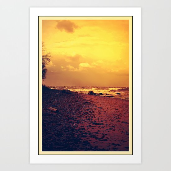 Sunset on the Lake Art Print