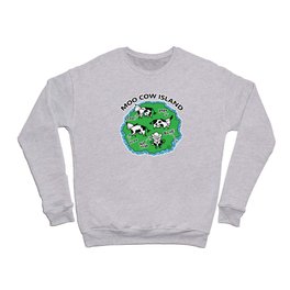 Moo Cow Island Map Crewneck Sweatshirt