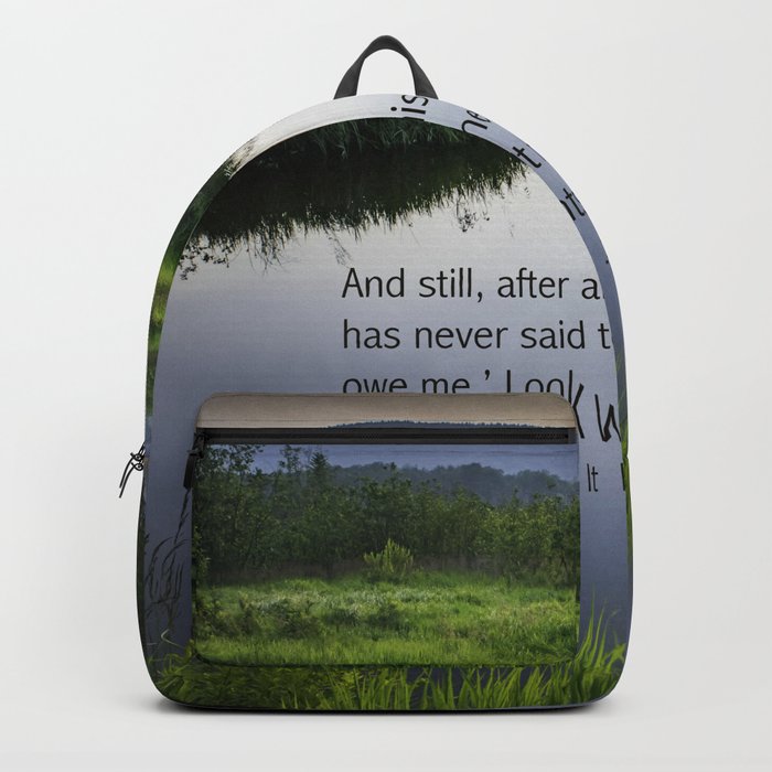 Rumi Sun Quote Backpack