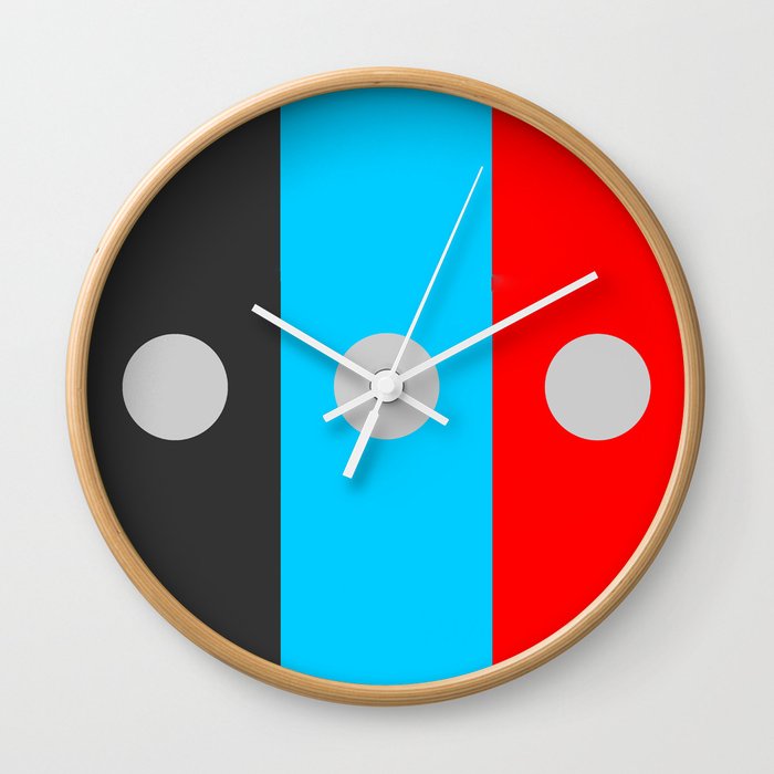 From the series COLORED ELLIPSIS... Wall Clock