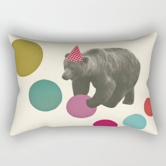 Birthday Bear Rectangular Pillow