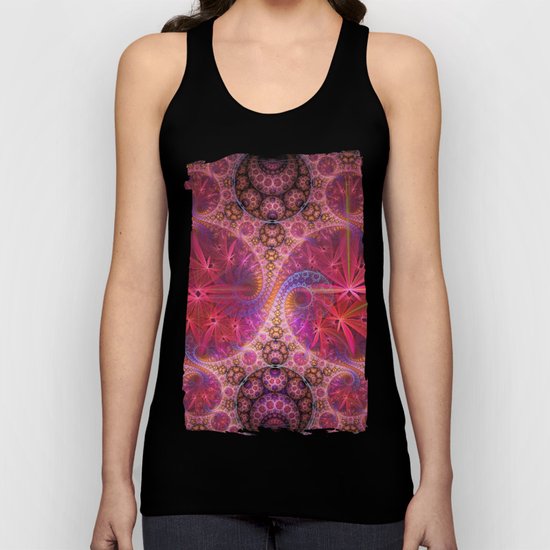 Decorative artwork with amazing curls, swirls and patterns Unisex Tank Top