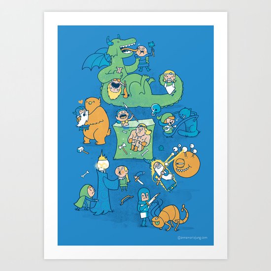 Total Party Kill Art Print