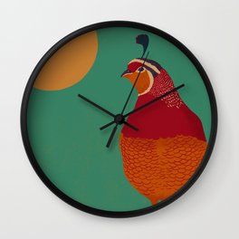 quail Wall Clock
