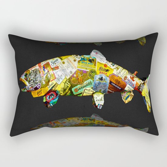 FISH AND BOURBON Rectangular Pillow