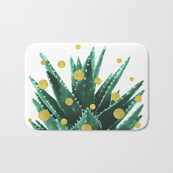 Christmas Succulent Bath Mat