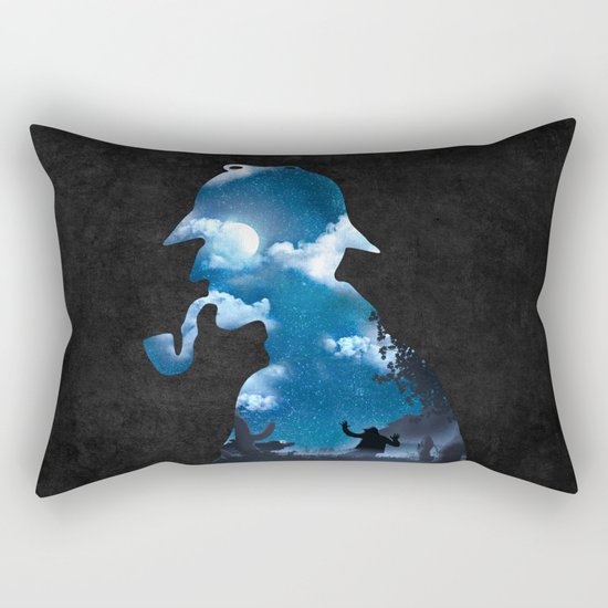 The Terrible Hound on the Moorland Rectangular Pillow