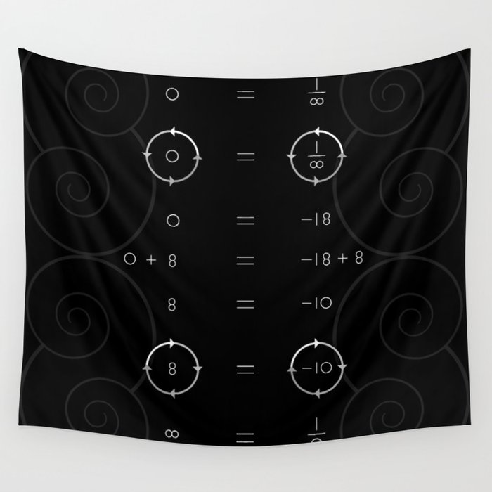 One, Zero, Infinity - An Artistic Proof Wall Tapestry