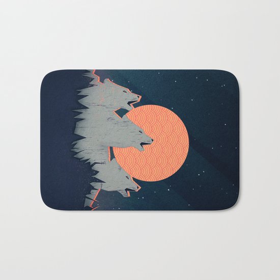 Howling Moon Bath Mat