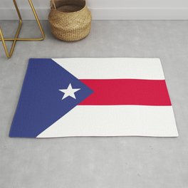 Puerto Rico flag emblem Area & Throw Rug