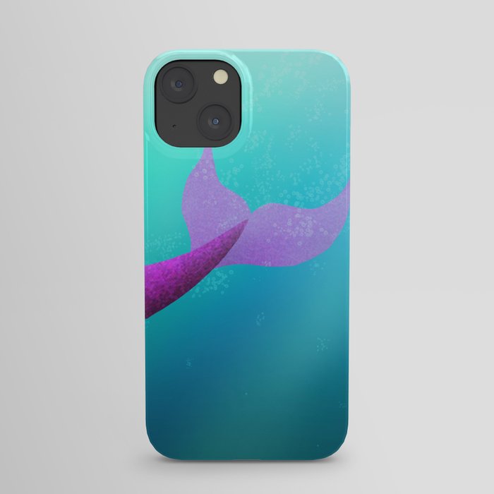 Underwater Swimming Mermaid Fins Pink iPhone Case