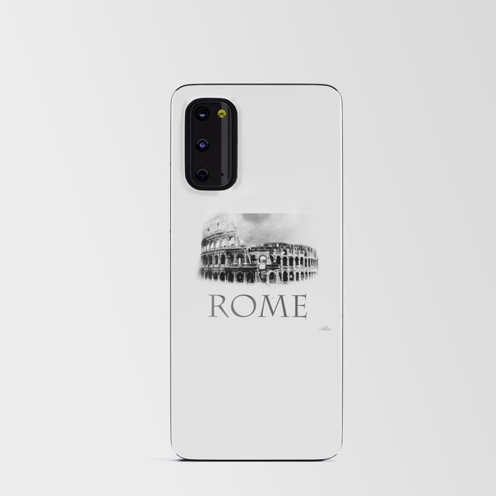 Journey Rome in Black and White Android Card Case