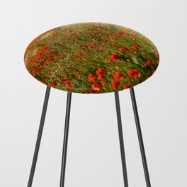 Field of Poppies - 2022 MAY - N°4 Counter Stool