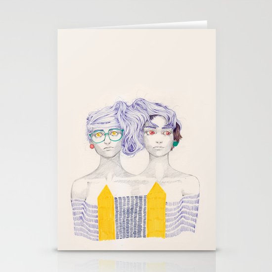 Hair Play 02 Stationery Cards