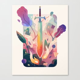 Color Sword Canvas Print