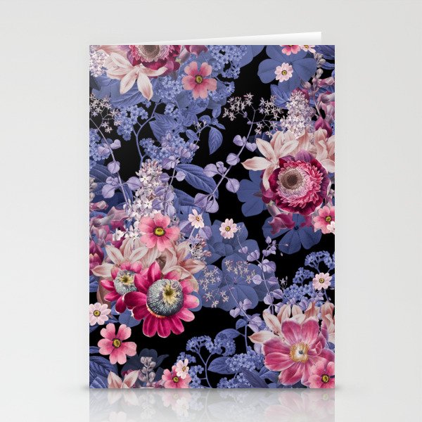 Vintage Garden Night Blooming Stationery Cards