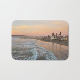 Sunset in San Diego Bath Mat | Sunset, Wanderlust, Colorful, Photo, Vibes, Sandiego, Sand, Coast, Waves, Travel 