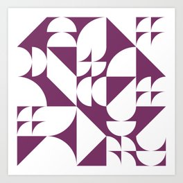 Geometrical modern classic shapes composition 8 Art Print