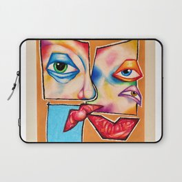 colorful abstract face Laptop Sleeve