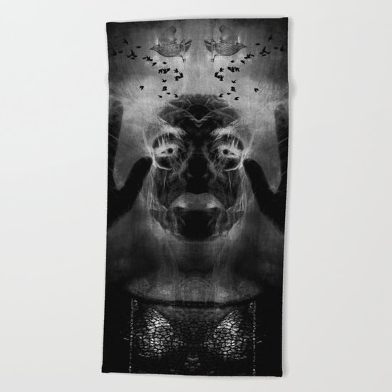 By the light of MY cauldron Beach Towel