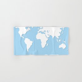 World map Hand & Bath Towel