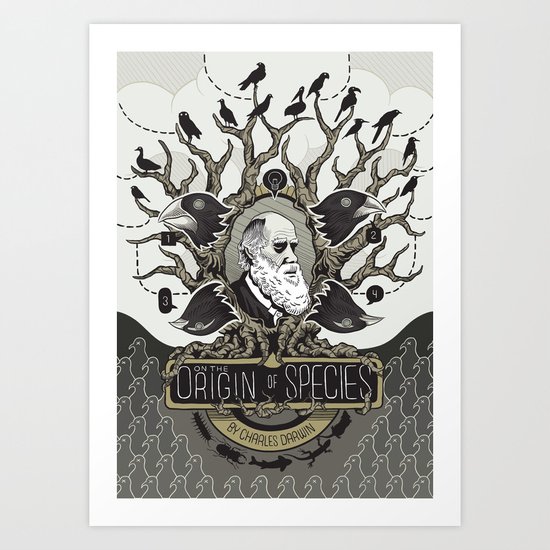 On the Origin of Species Art Print