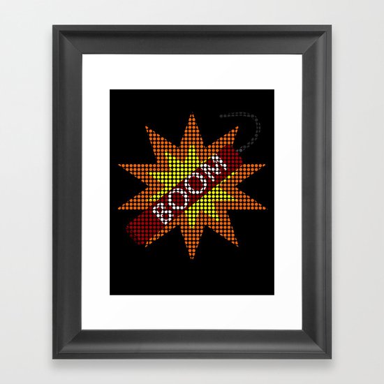 Boom goes the Dyno Framed Art Print