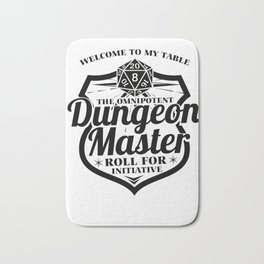 Dungeon Master Gamer RPG Cube funny gift Bath Mat | Nerdy, Tabletop, Dragon, Gamers, Alignment, Rpg, Throne, Rng, Graphicdesign, Boardgame 