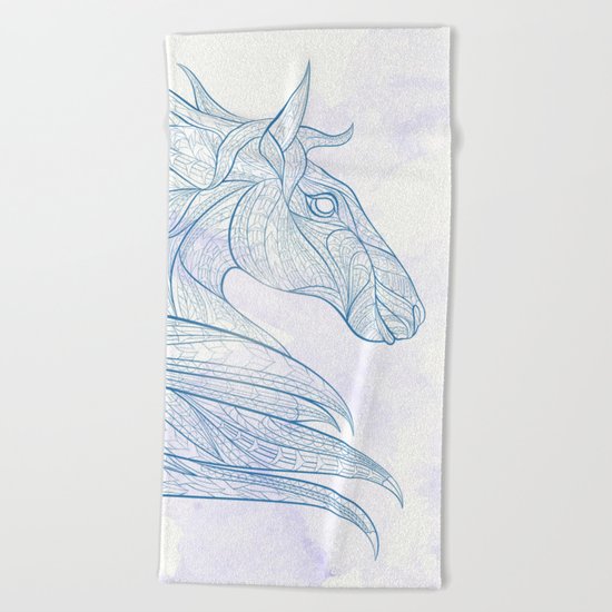 Ethnic Horse Beach Towel
