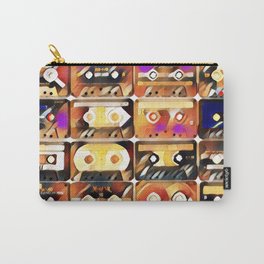Cassette Tape Wall Retro Decor Tapes Art Carry-All Pouch
