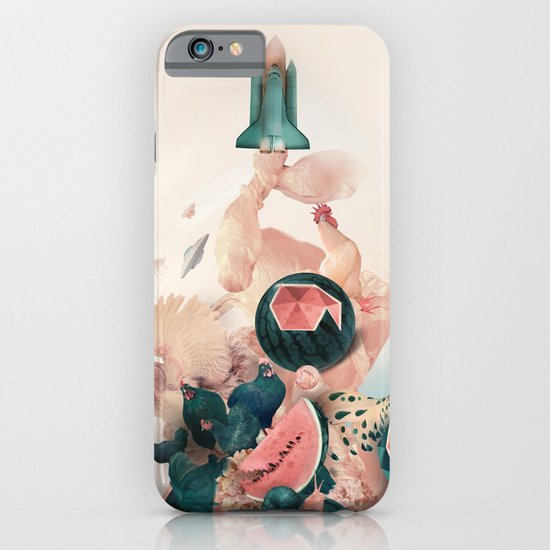 Watermelon&Black cock iPhone & iPod Case