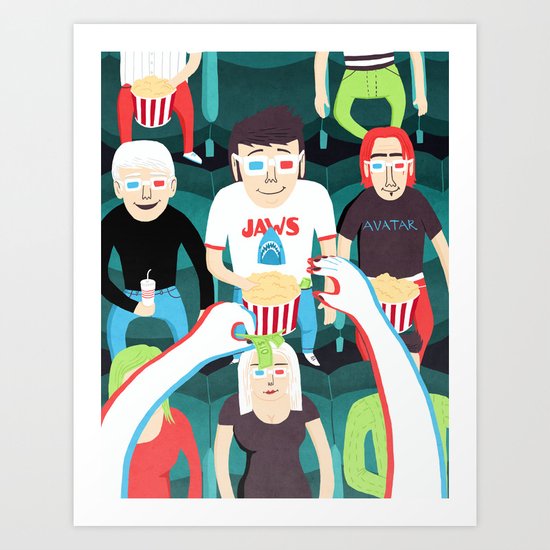 3D Movies Art Print