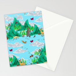 Smokey Mountains Pattern Stationery Card