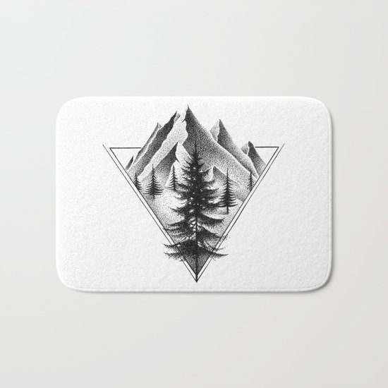 NORTHERN MOUNTAINS II Bath Mat
