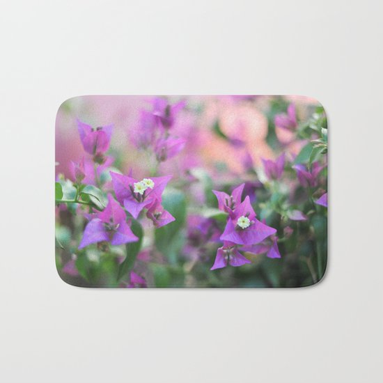 Romantic floral vibes - Bougainvillea #1 #decor #art #society6 Bath Mat