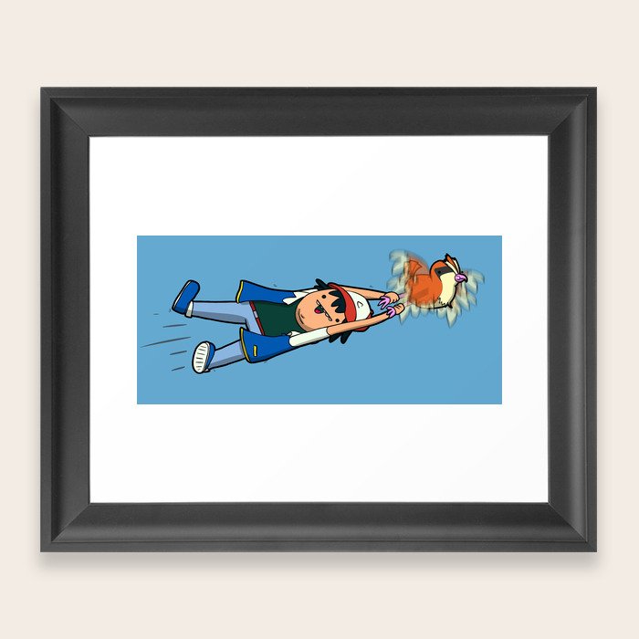 Pokemon Take Me Back To Pallet Town Framed Art Print By