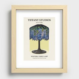 Tiffany Lamp Recessed Framed Print