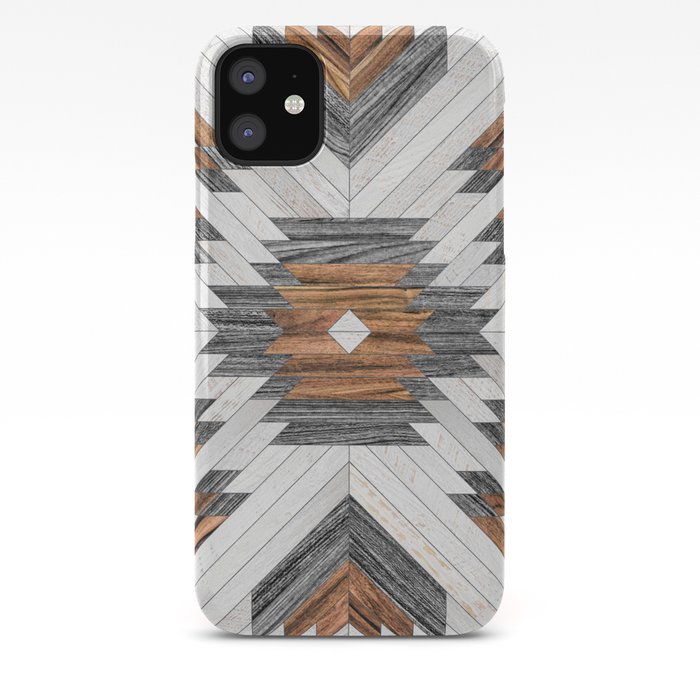 Urban Tribal Pattern No.8 - Aztec - Wood iPhone Case