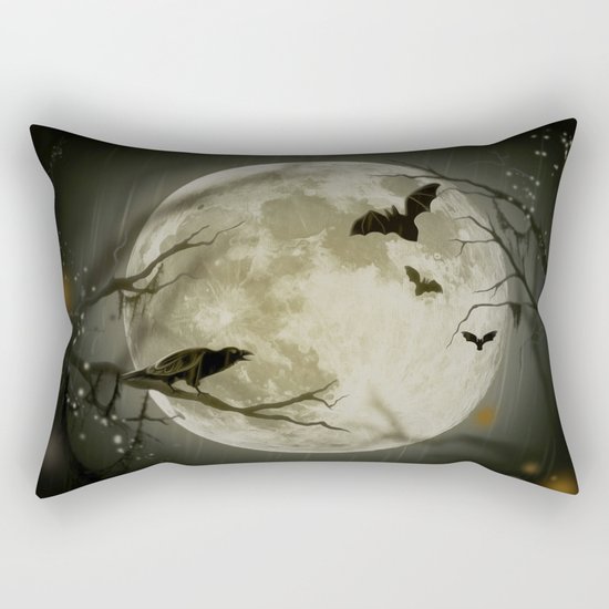 Halloween Scene Rectangular Pillow