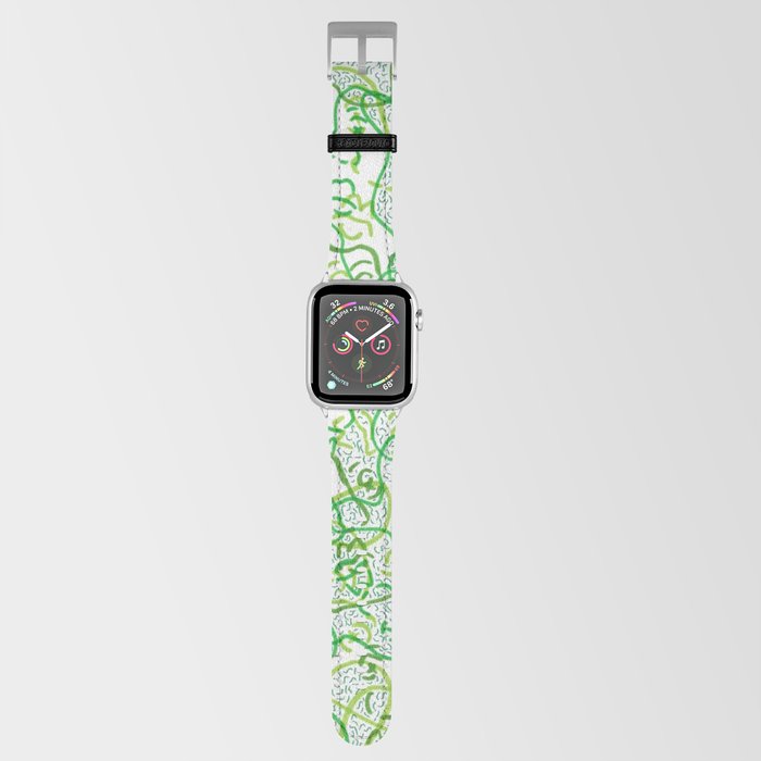 Green on green faces Apple Watch Band