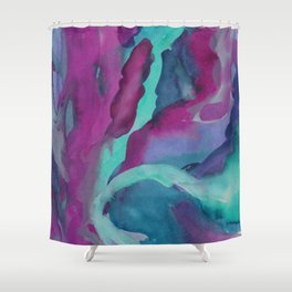 Watercolor abstraction Shower Curtain