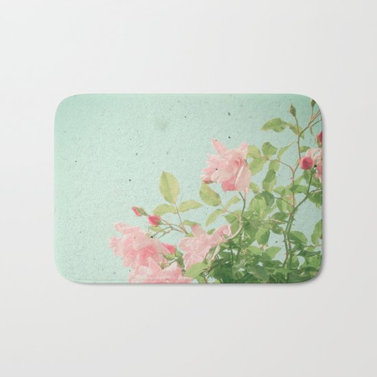 Pink Roses Bath Mat